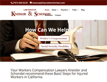Tablet Screenshot of injuredworkerlaw.com